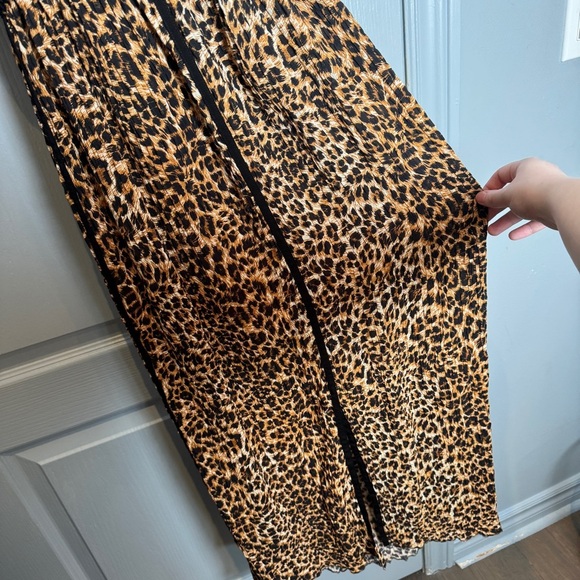 Nanushka Abir Slip Dress Asymmetric Hem in Ocelet Size L Maxi Cocktail Vacation - Picture 10 of 16